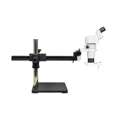 8-50X Ball Bearing Boom Stand Fluorescence Light Binocular Parallel Zoom Stereo Microscope PZ02080244