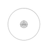 Concentric Circles Reticle ( Dia. 15mm), SKU RT20112111, three quarter front view