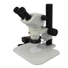 8X-50X Widefield Zoom Stereo Microscope, Binocular, Track Stand, LED Ring Light, SKU SZ02030023, three quarter front view