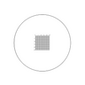 5x5mm/25x25 Net Grid Net Grid Reticle ( Dia. 24mm), SKU RT20105163, three quarter front view