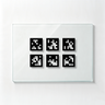 Manufacturing Precision ±5μm Glass Checkerboard Calibration Target (703.8x504.8x10mm 2x3), SKU CT20090103, three quarter front view
