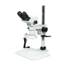 6.7-45X Post Stand Fluorescence Light Binocular Zoom Stereo Microscope, SKU SZ02060225, three quarter front view