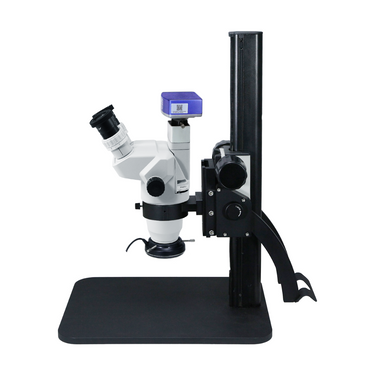 6.7-45X 8 Megapixels CMOS LED Light Curved Arm Stand Trinocular Zoom Stereo Microscope SZ02020134