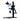5-50X Curved Arm Stand Trinocular Parallel Zoom Stereo Microscope, SKU PZ02020171, three quarter front view
