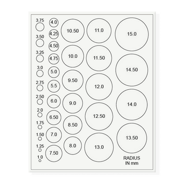 Microscope Stage Micrometer, Calibration Film Ruler, Circle Size Estimation Measurement Chart