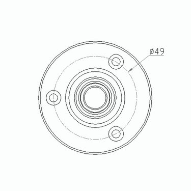 Table Mount for Magnifying Lamp - 1/2 inch (13mm) Diameter