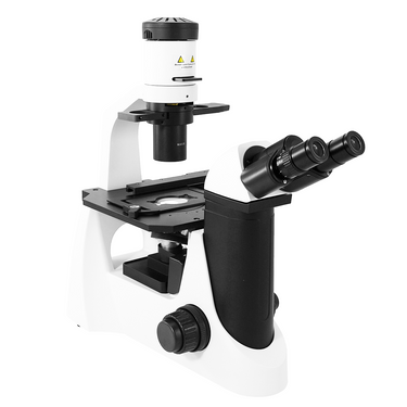 100X-400X Inverted Biological Compound Laboratory Microscope, Binocular, Halogen Light, Phase Contrast Objective