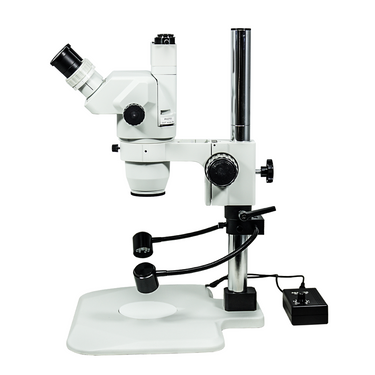 6.7-45X LED Light Post Stand Trinocular Zoom Stereo Microscope SZ02020236