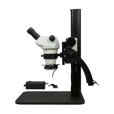 4-50X LED Light Curved Arm Stand Binocular Zoom Stereo Microscope SZ02030162
