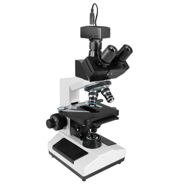 40X-1600X Biological Compound Laboratory Microscope, Trinocular, LED Light + USB Digital Camera