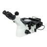 50-1000X Inverted Halogen Coaxial Reflection Light Trinocular Inverted Metallurgical Microscope, SKU MT05130303, three quarter front view