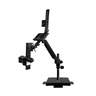 Microscope and Monitor Arm, Heavy Base Post Stand, N Adapter Focus Rack, SKU ST02071823, three quarter front view