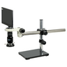 1-6X 2.0 Megapixels CMOS LED Light Boom Stand Video Zoom Microscope, SKU MZ02110404, three quarter front view