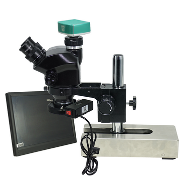 2.0 Megapixels 7-50X CMOS ESD Safe Gliding Base Stand Fluorescence Light ESD Trinocular Zoom Stereo Microscope SZ02090233
