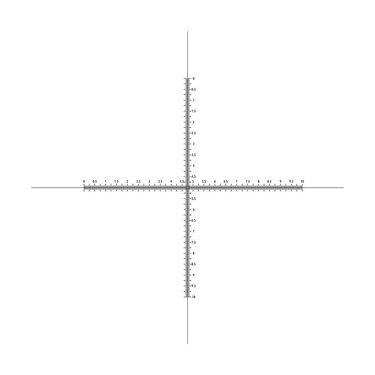 10mm/200 Div Crosshair Scale Reticle ( Dia. 24mm) RT20104167
