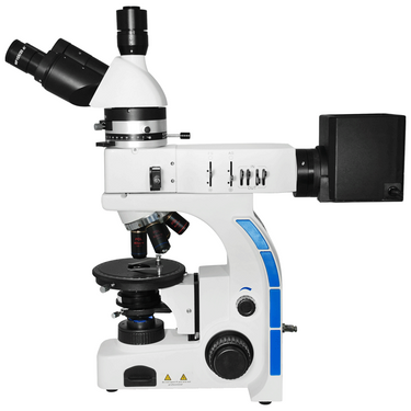 40X-1000X Polarizing Microscope, Trinocular, Dual Halogen Light, Bright Field, for Geology, Petrology, Laboratories