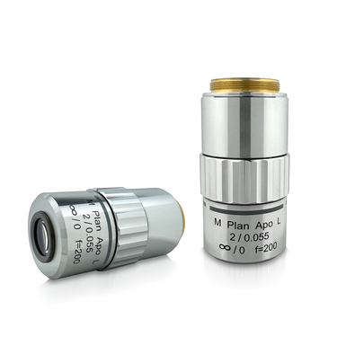 Objective Working Distance 34.6mm 2X Infinity Super-Long Working Distance Plan Apochromatic NIR Objective IR18091111