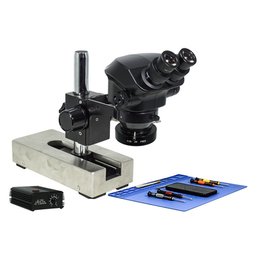 7-50X ESD Safe UV FREE LED Light Gliding Base Stand ESD Binocular Zoom Stereo Microscope SZ02090224