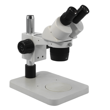 10X/30X Widefield Stereo Microscope, Binocular, Post Stand (Height 250mm) Rectangle Base
