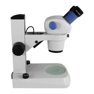 7X-30X Widefield Zoom Stereo Microscope, Binocular, Track Stand, LED Top and Bottom Light (60° Viewing Angle)