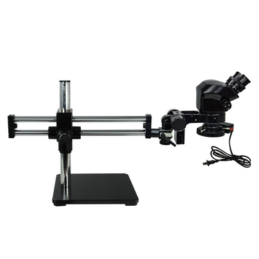 7-50X ESD Safe Dual Arm Stand Fluorescence Light ESD Trinocular Zoom Stereo Microscope SZ02090552