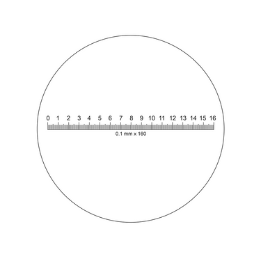 16mm/160 Div  10X Adjustable Magnifier with Scale Ideal-M12102