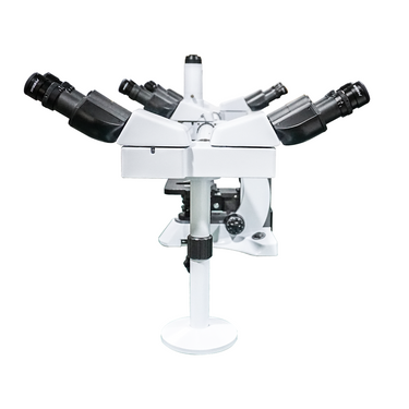40X-1000X Five Head Multiview Teaching Biological Compound Microscope, Trinocular, LED Light