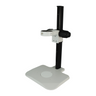 Microscope Track Stand, 76mm Fine Focus Rack, 520mm Track Length (4 Mounting Holes), SKU ST02041306, three quarter front view