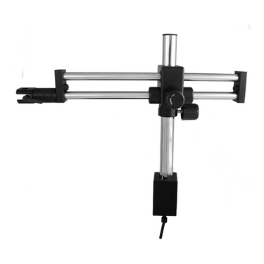Microscope Boom Stand with Clamp, Double Arm, Heavy Duty