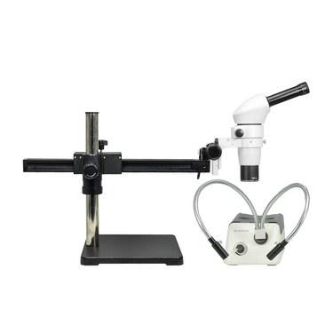8-50X Ball Bearing Boom Stand Halogen Light Binocular Parallel Zoom Stereo Microscope PZ02080261