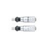 0-0.25″ Mechanical Micrometer Head Graduation 0.001″ 0.25" Flat with Clamp Nut Mechanical Micrometer Head (Reverse Reading), SKU Mitutoyo-148-212-10, three quarter front view