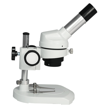 20X Widefield Stereo Microscope, Monocular, Post Stand, FOV 7.5mm for Dissecting