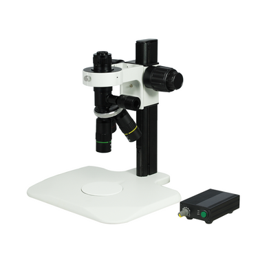 5-20X LED Light Track Stand Nosepiece Video Microscope, SKU MZ02371131, three quarter front view