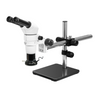 8-65X LED Light Boom Stand Binocular Parallel Zoom Stereo Microscope, SKU PZ02040129, three quarter front view