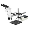 8-80X Halogen Light Boom Stand Trinocular Parallel Zoom Stereo Microscope, SKU PZ02040436, three quarter front view