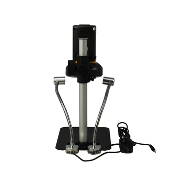 Vitiny 12X-132X Digital Microscope, LED Light, 2.0 MP USB 2.0 HDMI, Post Stand