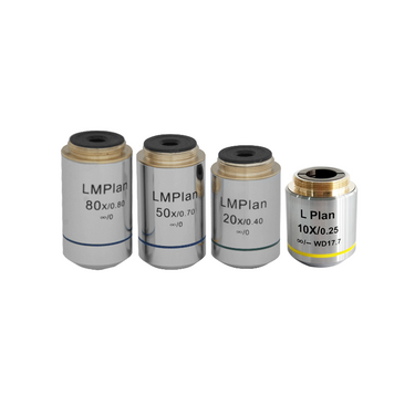 50X Infinity-Corrected LM Plan Long Working Distance Achromatic Metallurgical Microscope Objective Lens Working Distance 2.374mm