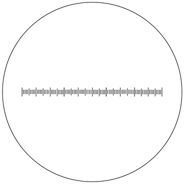 Microscope Stage Calibration Slide, Linear Scale Micrometer Ruler 0.1in./0.001inch