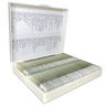 100 Prepared Microscope Slides Specimen Set, Plant Animal Human Anatomy Cells, SKU SL39901008, three quarter front view