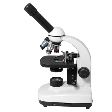 40X-1000X Biological Compound Microscope, Monocular, LED Light