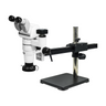 5.0 Megapixels 8-65X CMOS Ball Bearing Boom Stand Polarizing LED Light Trinocular Parallel Zoom Stereo Microscope, SKU PZ02140135, three quarter front view