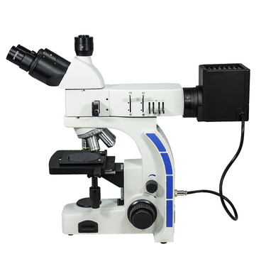 50-800X Halogen Coaxial Reflection Light XY Stage Travel Distance 75x50mm Trinocular Metallurgical Microscope MT03020323