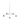 Rolling Floor Stand for MG16303 Series Magnifying Lamps Only (5 Spokes), SKU MG16310105, three quarter front view