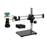 1-6X 2.0 Megapixels CMOS ESD Safe UV FREE LED Light Dual Arm Stand Video Zoom Microscope, SKU MZ02110506, three quarter front view
