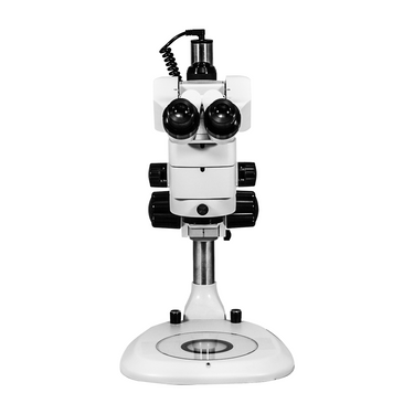 3.44X/6.25X/10.94X/18.75X/34.38X Post Stand LED Dual Illuminated Light  Trinocular Parallel Multiple Power Operation Stereo Microscope SM51030251