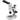 8-65X Track Stand LED Dual Illuminated Light  Binocular Parallel Zoom Stereo Microscope, SKU PZ04010324, three quarter front view