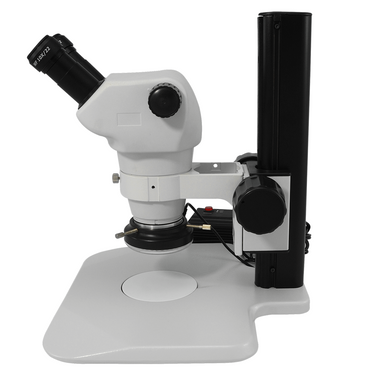 8X-50X Widefield Zoom Stereo Microscope, Binocular, Track Stand, LED Ring Light
