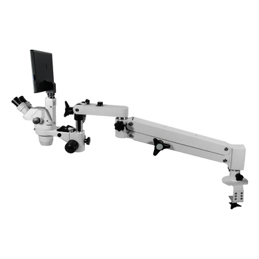 2.0 Megapixels 3.35-22.5X CMOS Pneumatic Arm Trinocular Zoom Stereo Microscope SZ02020753