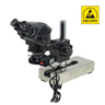 7-50X ESD Safe Gliding Base Stand Fluorescence Light ESD Binocular Zoom Stereo Microscope, SKU SZ02090222, three quarter front view