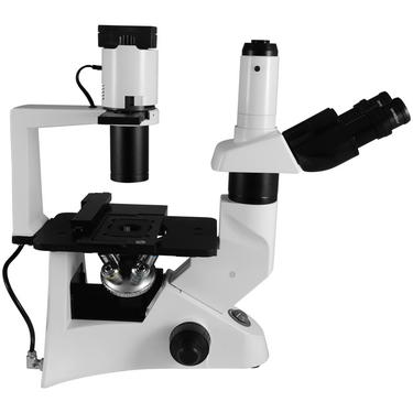 40X-400X Inverted Biological Compound Laboratory Microscope, Trinocular, Halogen Light, Mechanical Stage